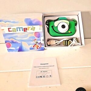 Kids Digital Camera Goopow Green Monster Camera w/ Box
